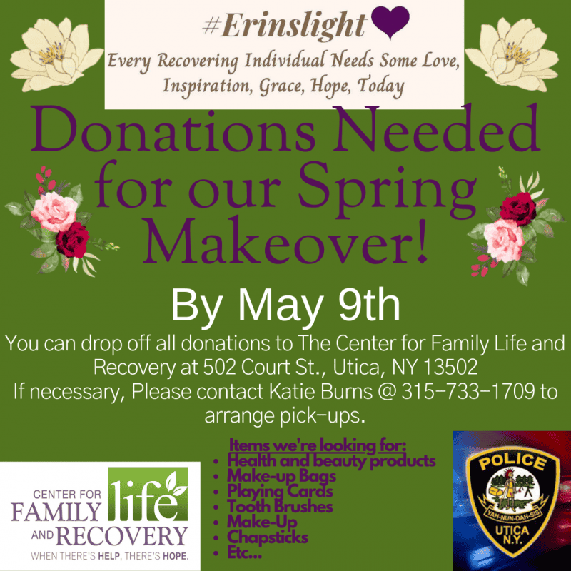 Donations needed for spring makeover by May 9th.