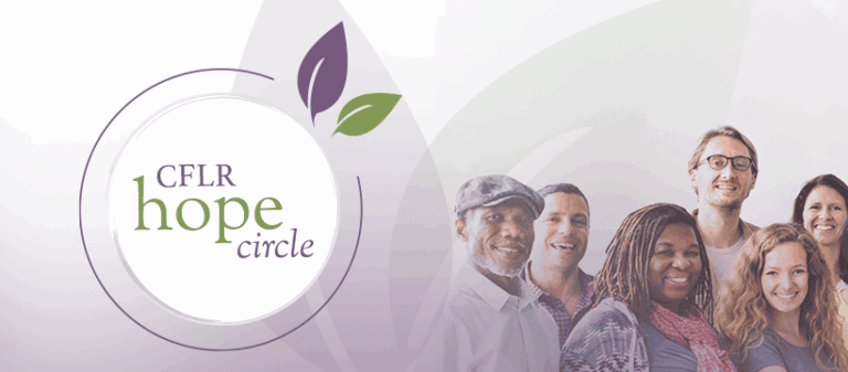 CFLR Hope Circle logo with diverse group of people.