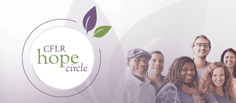 CFLR Hope Circle logo with diverse group of people.