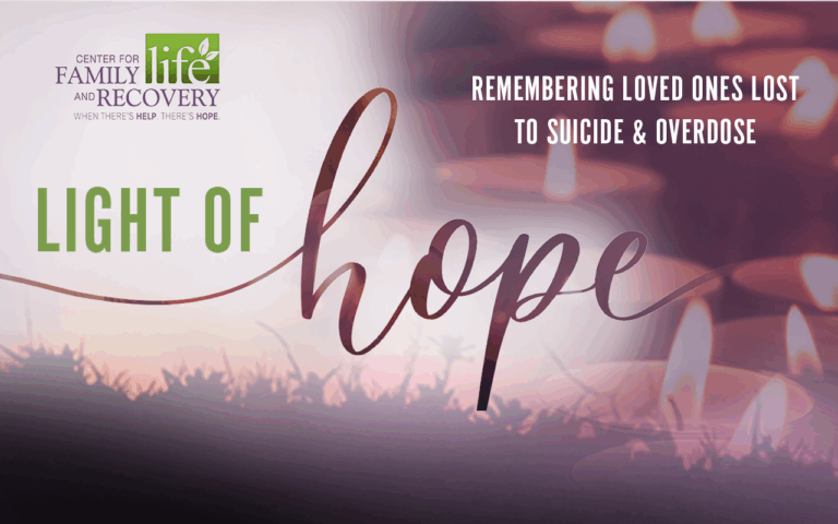 Light of Hope event, remembering lost loved ones.
