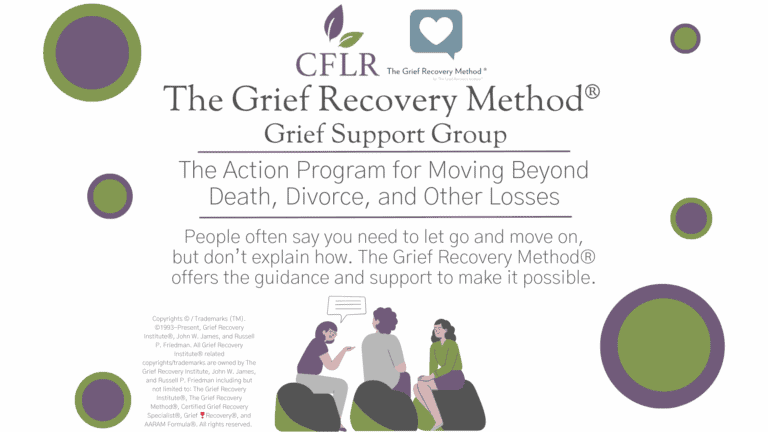 Grief Recovery Method support group for loss and healing.