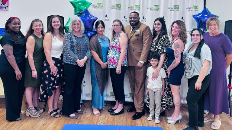 Group photo at Center for Family Life and Recovery event.