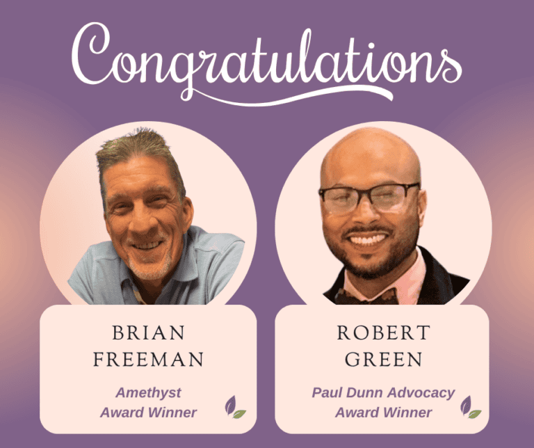 2026 Breakfast Award Winners Announcement (1) Award winners Brian Freeman and Robert Green.