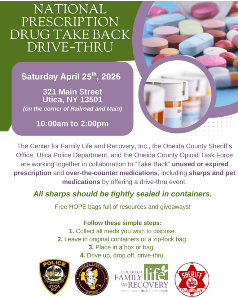 National Prescription Drug Take Back event flyer