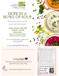 Hope in a Bowl of Soup event flyer