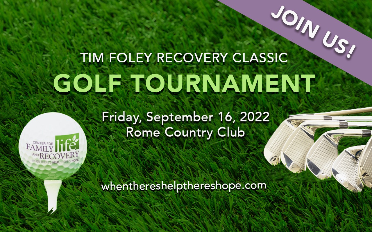 Center for Family Life and Recovery, Inc. Golf Tournament to take place on Friday, September 16, 2022