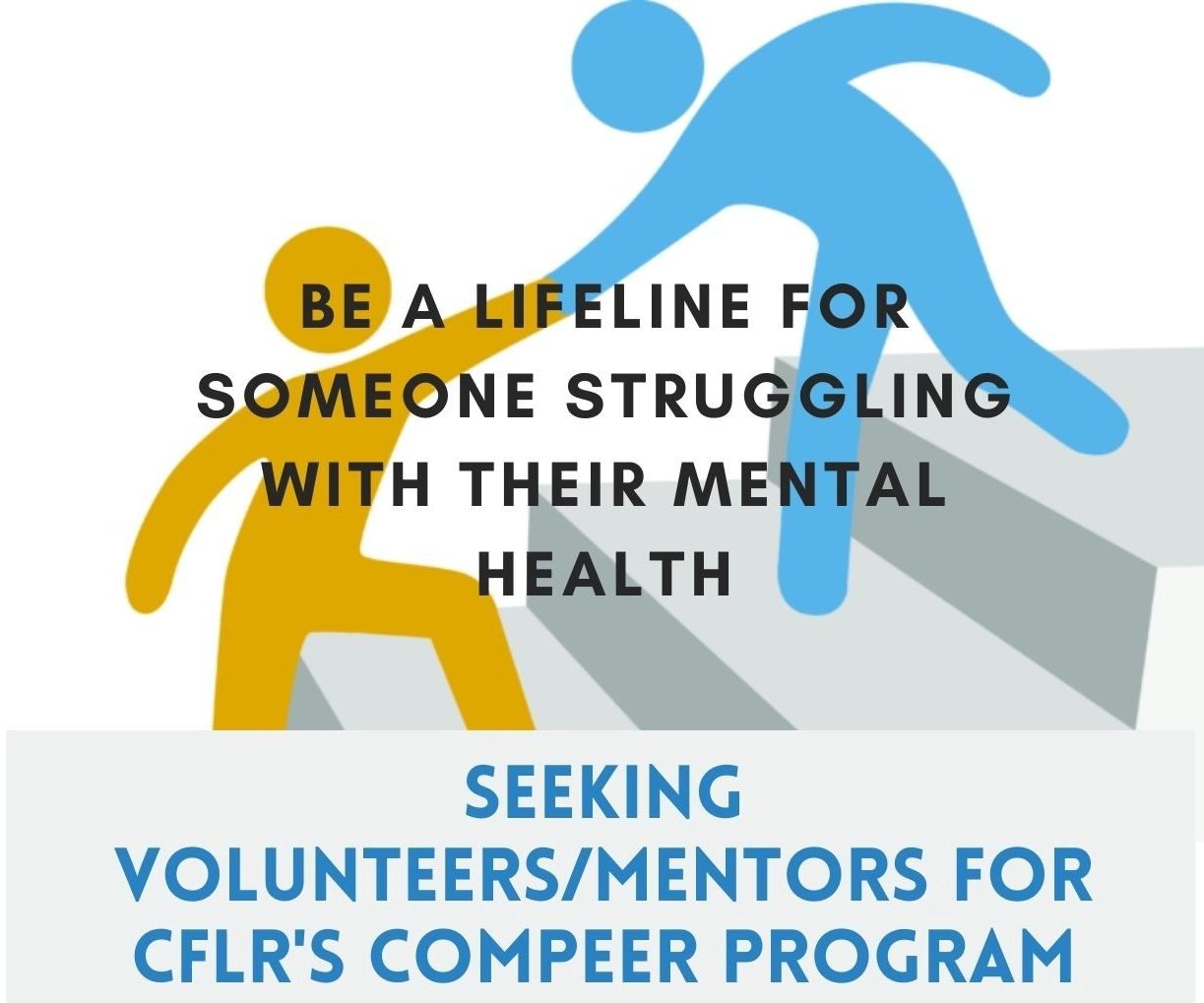 Center for Family Life and Recovery seeking caring individuals to volunteer with Compeer Program