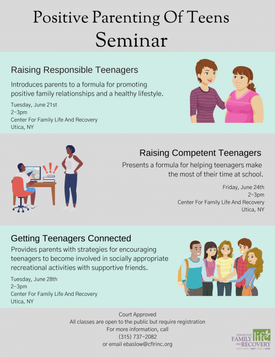 Positive Parenting of Teens Seminar